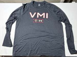 Under Armour Virginia Military Institute VMI Black Long Sleeve Tech Shirt